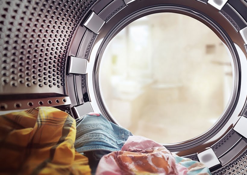 Lavagem e secagem de roupas